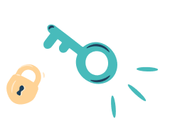 Key lock icon